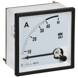Амперметр Э47 40/5А кл. точн. 1,5 96х96мм IPA20-6-0040-E