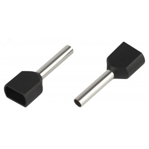 Наконечник-гильза с изолированным фланцем (упаковка 10 шт.) NO-225-14 (двойной) НШвИ(2) 1,5-12 Б0063321