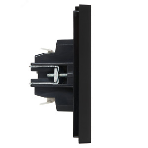 Выключатель 2-кл. СП FORTE&PIANO 10А FP106 с индикацией черн. IEK FP-V20-1-10-1-K02