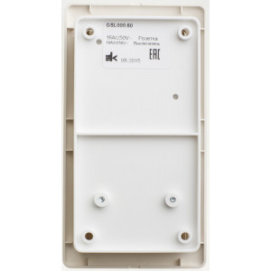 Блок комбинированный Glossa (розетка + 1-кл. выкл.) беж. SE GSL000260