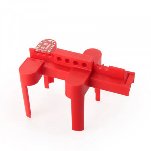 gwrF01D, Блокиратор шарового вентиля накладной малый с тонкими фиксаторами, полипропилен, внешний диаметр трубы – 13-64 мм, цвет – красный, 1 шт/упак