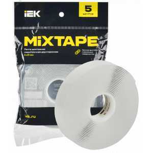 MIXTAPE PRO Лента монтажная сверхпрочная двусторонняя 2х25мм 5м IEK MT7-LM30-02-25-05