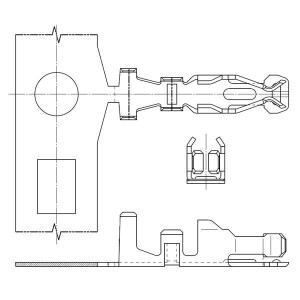50394-8055 (Cut Strip), Проводные клеммы и зажимы Mgrid Term PhBR STRIP OF 100