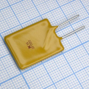 RGEF1100-2, Самовосстанавливающийся предохранитель PTC 11A(hold) 18.7A(trip) 16V 3.7W 7s 0.0037Ohm Radial 17.5 X 3 X 26mm Bag