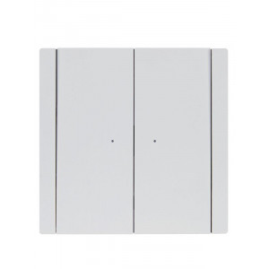 FORTE&PIANO Выключатель 2-клавишный проходной с индикацией 10А FP208 белый IEK FP-V22-1-10-1-K01