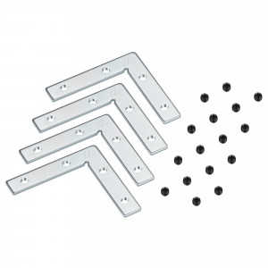 Соединитель угловой MAG-ORIENT-CON-STR-D-L90 (SL) 042005, Угловой внешний коннектор для трека MAG-ORIENT 2653. DC48V.  Материал алюминий, цвет белый. Размеры 100х100х26,2 мм.  В комплекте 4 штуки.