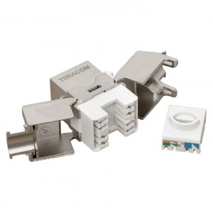 Модуль Keystone TERACOM CS Cat.6A экранированный STP 110 IDC 180 градусов самозажимной (Toolless) TRCS-KSTN-T180D-6ASTP
