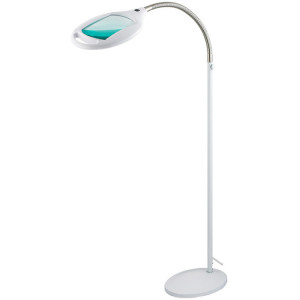 Лупа напольная 3D, с подсветкой 42 LED, белая