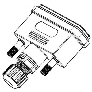 627-230-025-010, Корпуса разъемов D-Sub  BKSHL 25P w/o CONN