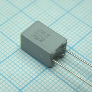 BFC237075105, Пленочный конденсатор 1мкФ 63VDC/40VAC ±10% 7,2х6х11мм 100°C