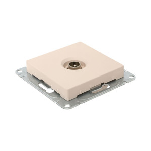 Механизм розетки TV, одиночная, кремовый Эпика EKF UP1-SOI-TV-1