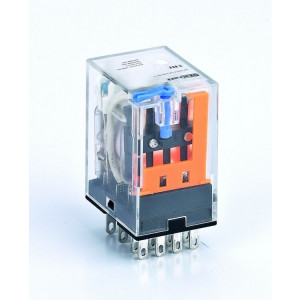 Промежуточное реле 4 конт. с LED инд. и TEST функ. 3А 12В DC ПР-102 C3(2) 23803DEK