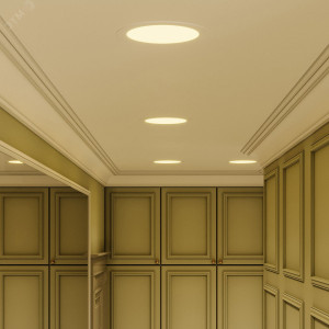 Светодиодный встраиваемый светильник ультратонкий круглый IP20 18W 2700K 1/20 939111118