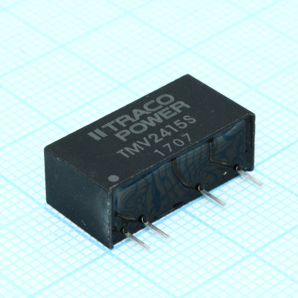 Изображение товара Преобразователь DC/DC TMV 2415S 24В/15В 1Вт 0.065А SIP7 TRACO POWER