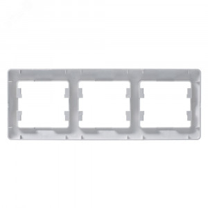 Рамка 3-м Glossa горизонт. алюм. SE GSL000303