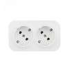 Розетка 2-м ОП Quteo 16А IP20 250В 2х2P+E с заземл. без защ. шторок бел. Leg 782233