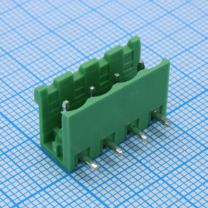 2EGTR-5.0-04P-14-100, Разъемный клеммный блок на плату, 4 контакта. Серия 2EGTR-5.0