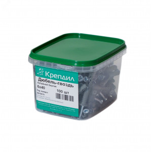 Дюбель-гвоздь 6х40 полипропилен потай 100 шт 9075075-100