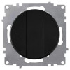 Выключатель 3-кл. СП Florence 10А IP20 механизм черн. (1E31901303) 2172826