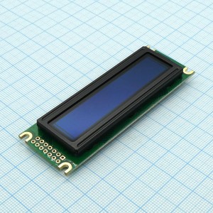 WEH001602DLPP5N00000, OLED символьный 16х2 (1602D), COB, желтый, 8-битный паралл. интерфейс, VDD =5В, -40...+80С