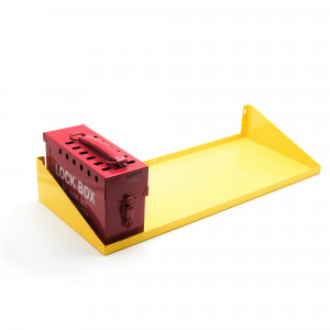 gwrPL5, Полка настенная для 5 групповых боксов, сталь, 1050х260х100 мм, цвет – желтый, 1 шт/упак