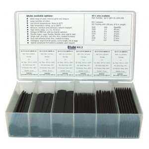 Q2-Z-QK2-01-6IN-82, Термоусадочные трубки и оплетка KIT ASST 82 PC BAG BLACK