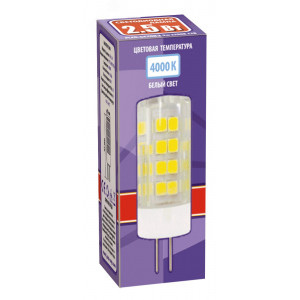 Лампа светодиодная PLED-G4 5Вт капсульная 4000К нейтр. бел. G4 400лм 175-240В 5000971