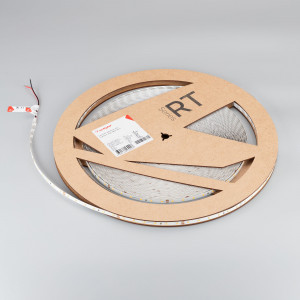 Лента RT-A60-8mm 24V Day4000 (7.2 W/m, IP20, 2835, 5m) 020012(2), Светодиодная лента RT-A60, открытая. Светодиоды 2835, 60 шт/м (300 шт на 5 м), белая плата, ширина 8 мм, скотч 3M. Цвет ДНЕВНОЙ 4000 K, цветопередача CRI>85, угол 120°. Питание 24V, мощность 7.2 Вт/м (36 Вт на 5 м). Размеры 5000x8x1.5 мм. Мин. отрезок 100