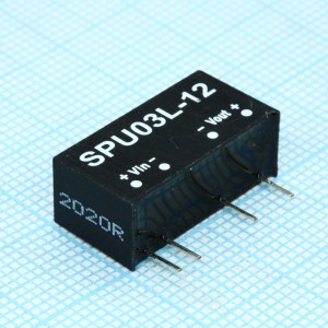 SPU03L-12, Преобразователь DC/DC, на печатную плату, 3 Вт