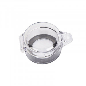 gwrD52, Блокиратор кнопок круглый стационарный, поликарбонат, внутренний диаметр  – 30 мм, 50х32 мм, цвет корпуса – прозрачный, 1 шт/упак