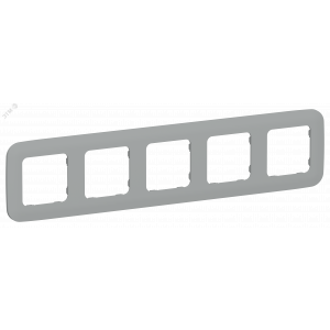 FLITE ARTISTIC Рамка 5-местная РУ-5-А-ФлС серый IEK FI-M52-31-20-K03