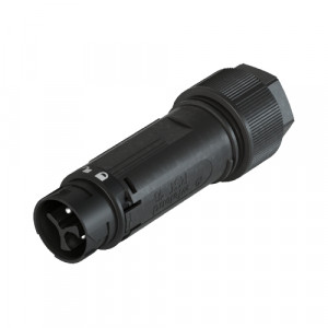 Вилочный разъем на кабель RST16I3 S S1 ZT3 SW, Вилочный разъем на кабель диаметром 7,1-13 мм, 3 полюса, тип фиксации провода: винтовой, номинальные характеристики: 250V, 16A, цвет корпуса: черный, цвет контактной вставки: черный, серия RST MINI