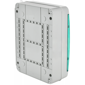 Корпус пластиковый КМПн-24 IP65 зел. прозр. дверь TEKFOR TF5-KP72-N-24-65-K03-K06