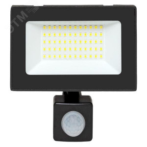 Прожектор светодиодный СДО-3004 50Вт 6500К IP54 с инфракрасным датчиком движения FLL-3004-50D-6500