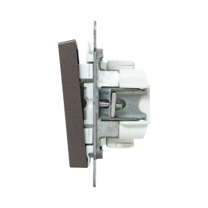 Механизм выключателя, двухклавишный, мокко Эпика EKF UP1-SWM-20