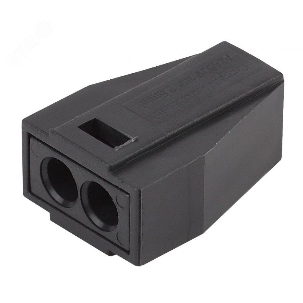 Изображение товара NO-224-52 Клемма СМК с пастой, серия 302, 2 отверстия, 0,5-2,5 мм2 (упак. 100 шт.) (100/6000/120 Б0043970