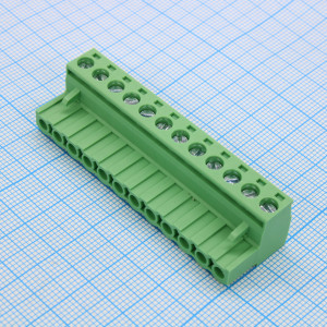 2EGTK-5.0-12P-14-100, Разъемный клеммный блок, 12 контактов. Серия 2EGTK-5.0