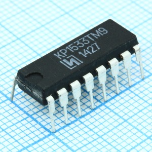 КР1533ТМ9, 6 D-триггеров, DIP16