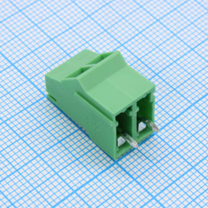 GT504-5.08-02P-14-00, Барьерный клеммный блок 2 контакта. Серия GT504-5.08