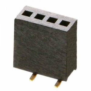 M52-5050445, Проводные клеммы и зажимы SIL,Vert Socket,SMT 4P,Single Row, Gold