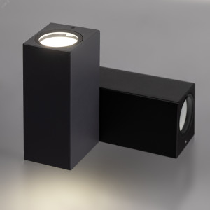 Декоративная подсветка WL38 BK MR16/GU10 (2 шт.), черный, для интерьера, фасадов зданий Б0054410