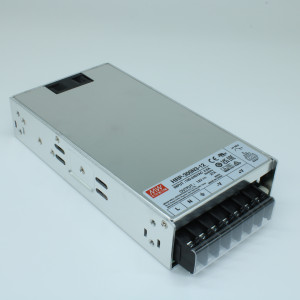 HRP-300N3-12, AC-DC, 324Вт, выход 12В/0...27A, рег. вых 10.2…13.8 В , вход 85…264В AC, 47…63Гц / 120…370 В DC,  изоляция 3000В AC, в кожухе 199x105x41мм, -40…+70°С, вентилятор, кратковременная пиковая мощность 350%