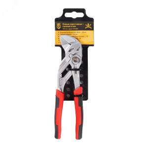 Клещи переставные - гаечный ключ 180 мм серия Профи, с кнопочной самофиксацией, монтаж и демонтаж гаек, винтов с шестигранной головкой