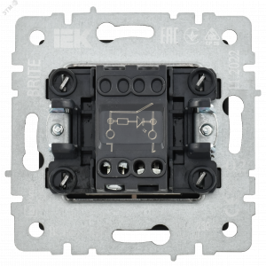Выключатель 1-кл. СП BRITE ВС10-1-1-БрТБ 10А с инд. бронза BR-V10-1-10-K45