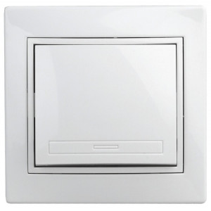 Переключатель Plano 1-108-01 промежуточный, 10А-250В, IP20, СУ, белый Б0053816