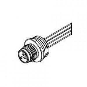 1200845096, Цилиндрические метрические разъемы M12-RECEPT-8P-MALE-FR-M16-0.3M