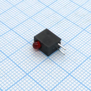L-7104CB/1ID, Светодиодный модуль 1LEDх3мм/красный/625нм/12-25мкд/40°