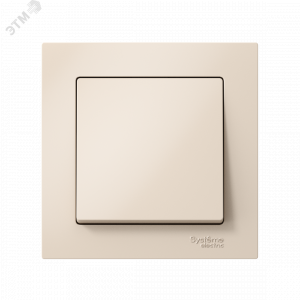 Выключатель 1-кл. СП AtlasDesign 10А IP20 (сх. 1) 10AX в сборе беж. SE ATN000212