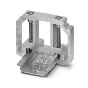 E/AL-NS 35, Аксессуар разъема - зажим прямой кронштейн алюминиево-серебристый