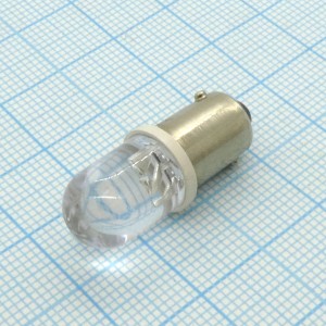 BLB101PBC-6V-P, Светодиодная лампа/синий/468нм/прозрачная колба/угол 20°/6в